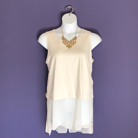 Alfani Tops - Alfani Cream Sleeveless Blouse